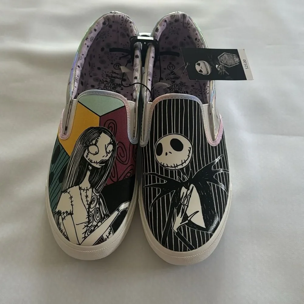 Nightmare Before Christmas Shoes Womens 11 Slip On - Picture 2 of 5